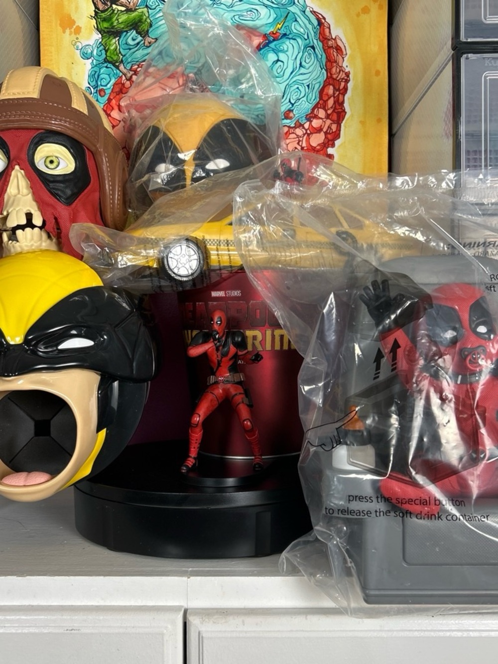 Deadpool and Wolverine 6 popcorn bucket collection